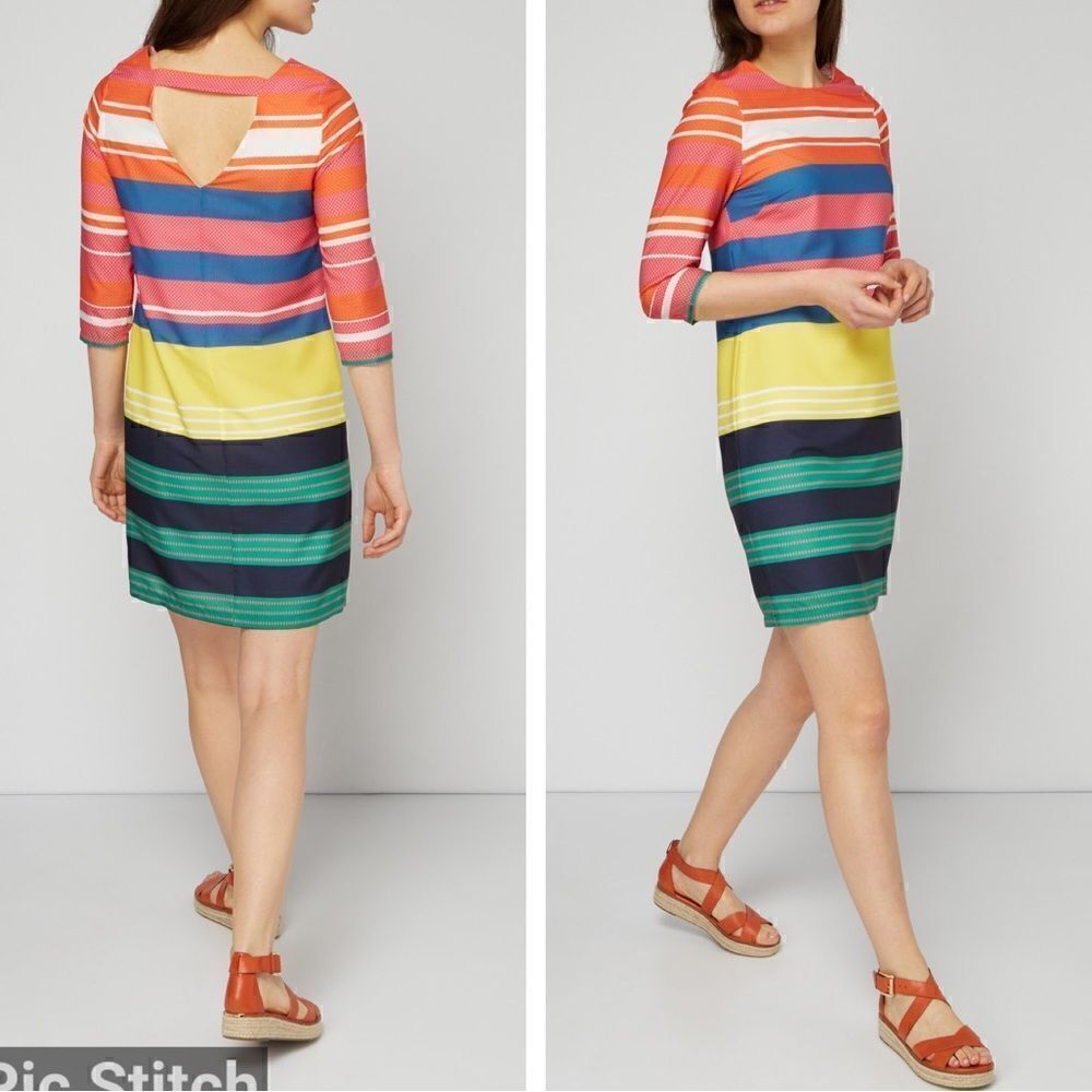 Vilagallo Anias Bright Stripes Summer Dress